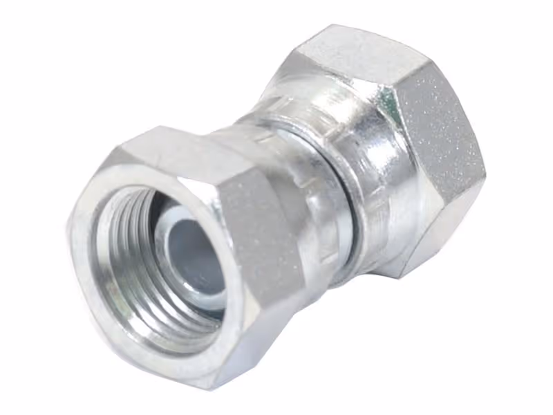 Adaptateur hydraulique 1/2'' BSP Femelle pivotante x 1/2'' BSP Femelle pivotante