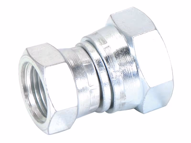 Adaptateur hydraulique 1/2'' BSP Femelle pivotante x 3/4'' BSP Femelle pivotante