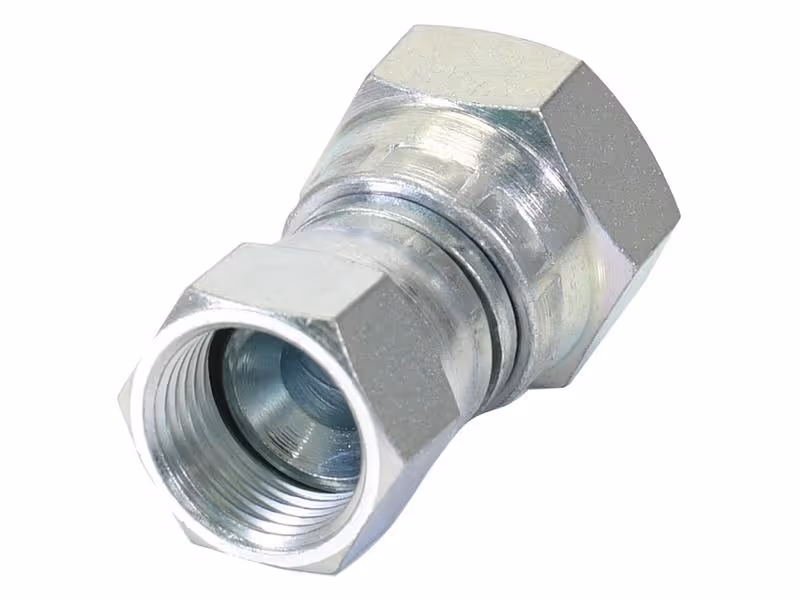 Adaptateur hydraulique 1/2'' BSP Femelle pivotante x 3/4'' JIC Femelle pivotante