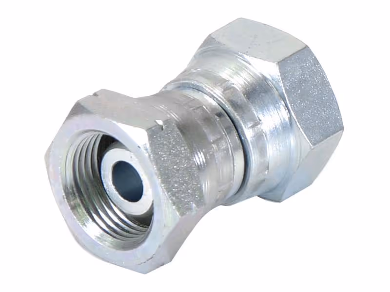 Adaptateur hydraulique 1/2'' BSP Femelle pivotante x M20 x 1.50 Métriques Femelle pivotante