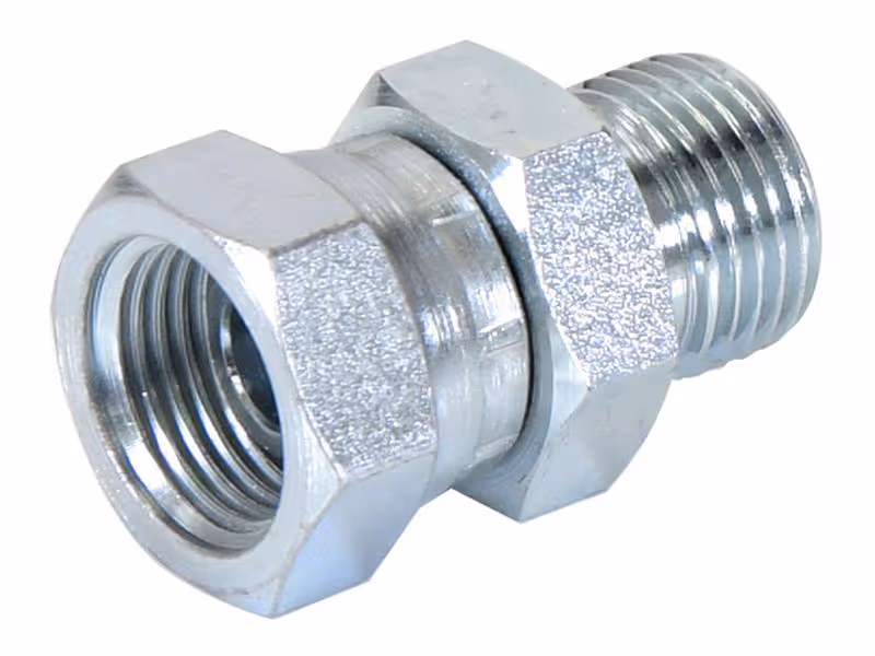 Adaptateur hydraulique 1/2'' BSP mâle x 1/2'' BSP Femelle pivotante