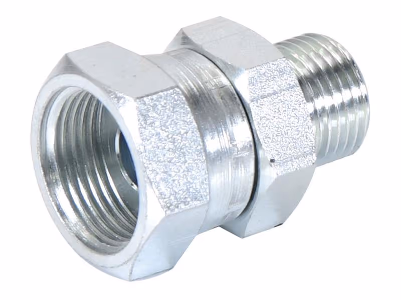 Adaptateur hydraulique 1/2'' BSP mâle x 3/4'' BSP Femelle pivotante