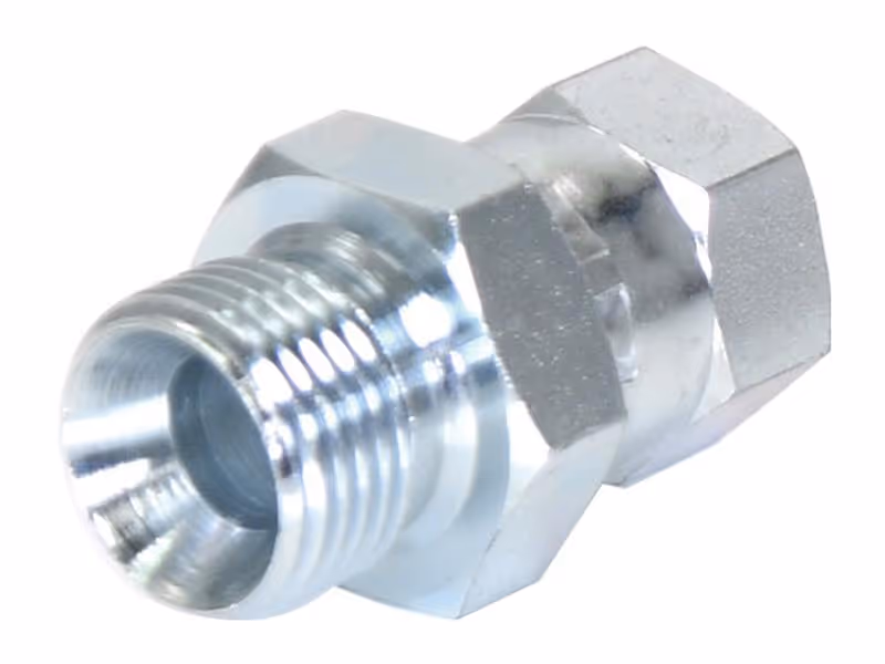 Adaptateur hydraulique 1/2'' BSP mâle x 3/4'' JIC Femelle pivotante