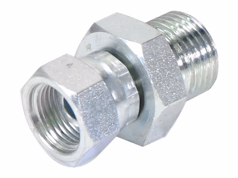 Adaptateur hydraulique 1/2'' BSP mâle x 3/8'' BSP Femelle pivotante