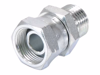 Adaptateur hydraulique 1/2'' BSP mâle x M22 x 1.50 Métriques Femelle pivotante