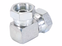 Adaptateur hydraulique 1/2'' BSP Femelle pivotante x 1/2'' BSP Femelle pivotante 90° Coude compact