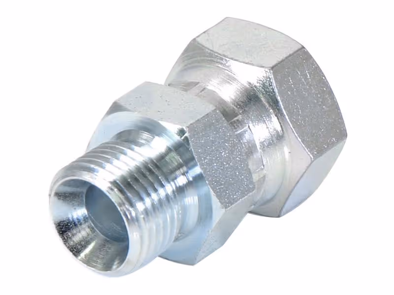 Adaptateur hydraulique 1/4'' BSP mâle x 1/2'' BSP Femelle pivotante