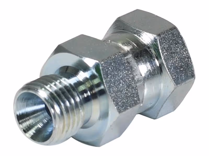 Adaptateur hydraulique 1/4'' BSP mâle x 1/4'' BSP Femelle pivotante