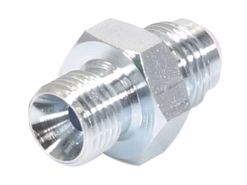 Adaptateur hydraulique 1/4'' BSP mâle x 9/16'' JIC mâle