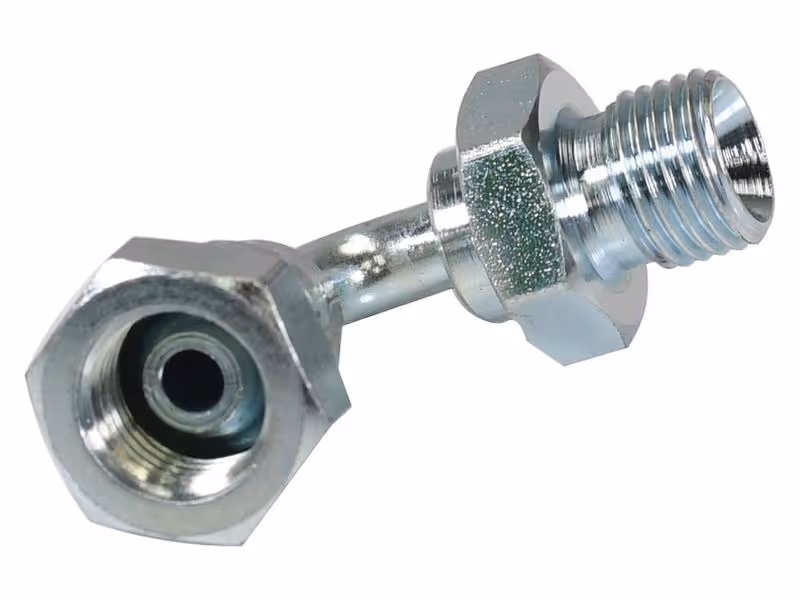 Adaptateur hydraulique 1/4'' BSP mâle x 1/4'' BSP Femelle pivotante Raccord coudé 90°