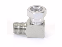 Adaptateur hydraulique 1/4'' BSP mâle x 1/4'' BSP Femelle pivotante 90° Coude compact