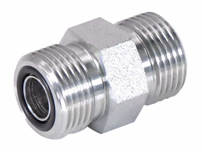 Adaptateur hydraulique 11/16'' ORFS mâle x 11/16'' ORFS mâle - ref 6HMLOS