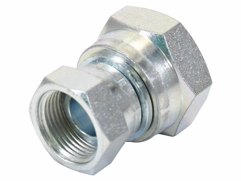 Adaptateur hydraulique 3/4'' BSP Femelle pivotante x 1'' BSP Femelle pivotante