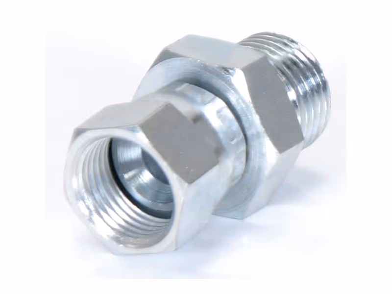 Adaptateur hydraulique 3/4'' BSP mâle x 7/8'' JIC Femelle pivotante