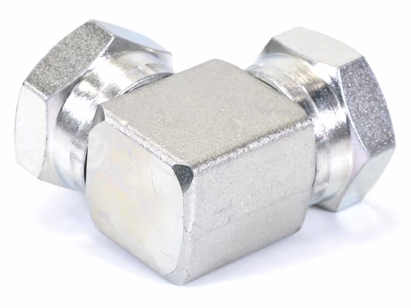 Adaptateur hydraulique 3/4'' BSP Femelle pivotante x 3/4'' BSP Femelle pivotante 90° Coude compact - ref 12E6MK4S