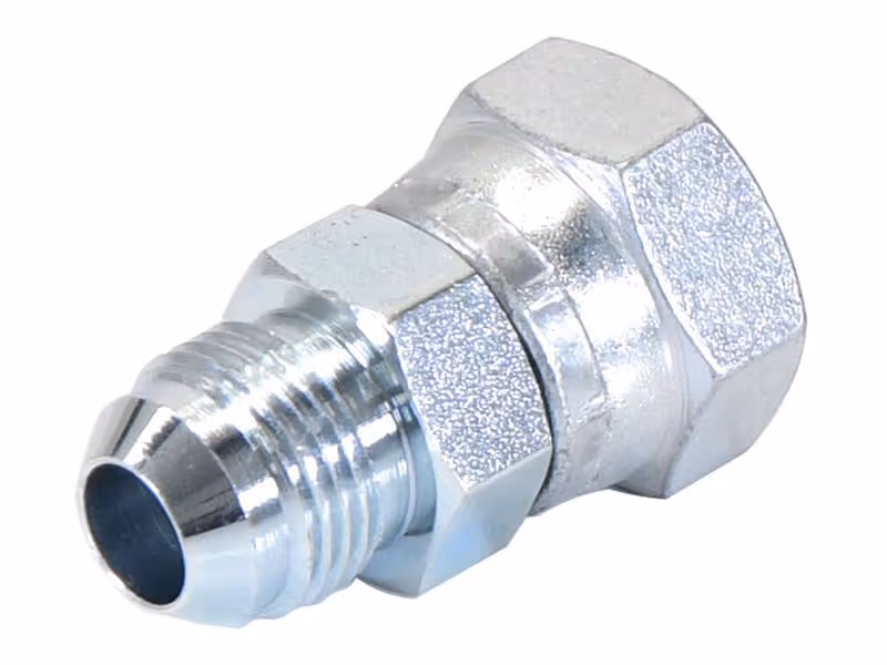Adaptateur hydraulique 3/4'' JIC mâle x 1/2'' BSP Femelle pivotante