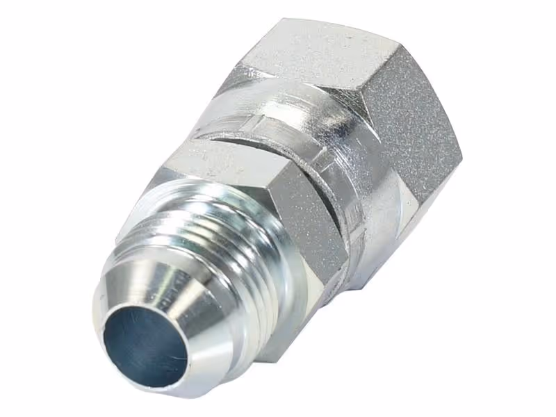Adaptateur hydraulique 3/4'' JIC mâle x 7/8'' JIC Femelle pivotante