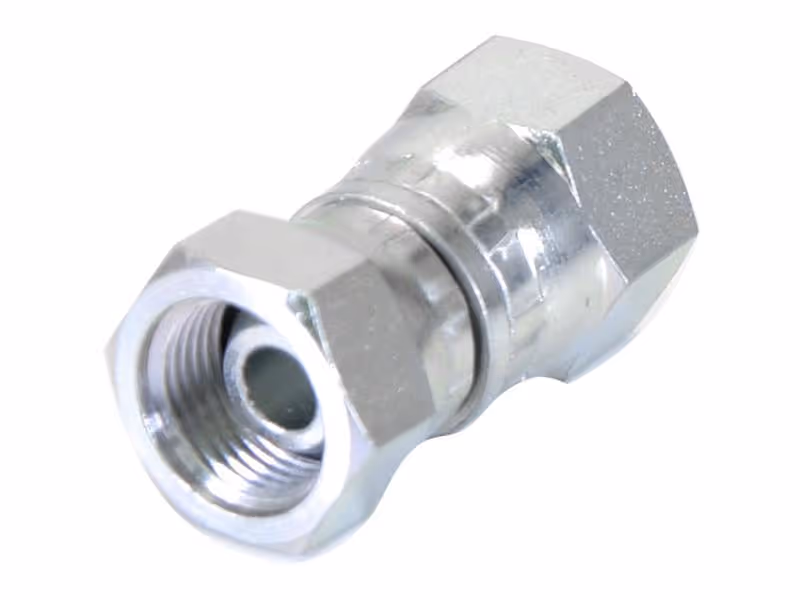 Adaptateur hydraulique 3/8'' BSP Femelle pivotante x 3/4'' JIC Femelle pivotante