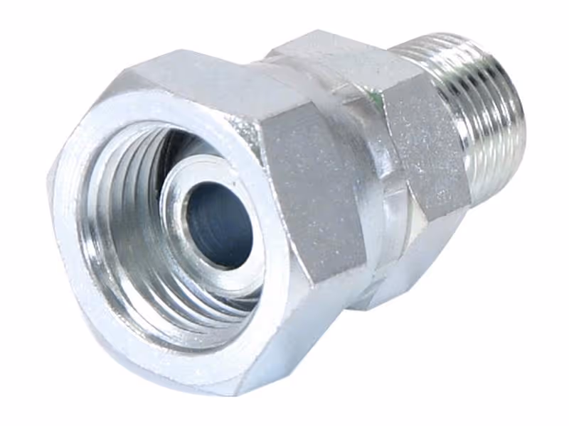 Adaptateur hydraulique 3/8'' BSP mâle x 1/2'' BSP Femelle pivotante