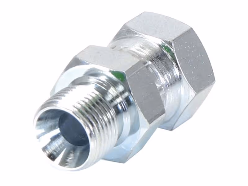 Adaptateur hydraulique 3/8'' BSP mâle x 3/8'' BSP Femelle pivotante