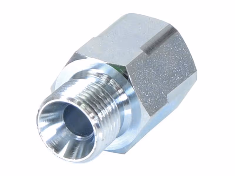 Adaptateur hydraulique 3/8'' BSP mâle x 3/8'' BSP Fixe femelle