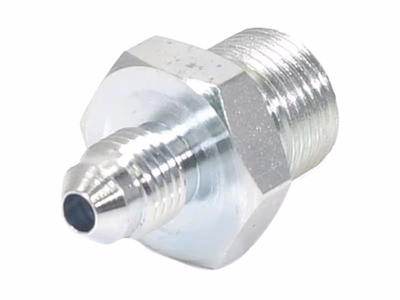 Adaptateur hydraulique 3/8'' BSP mâle x 7/16'' JIC mâle
