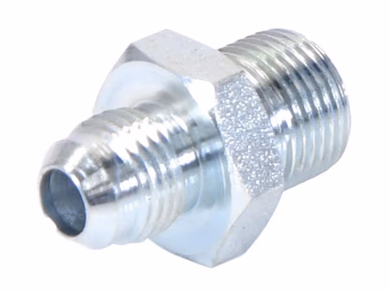 Adaptateur hydraulique 3/8'' BSP mâle x 9/16'' JIC mâle