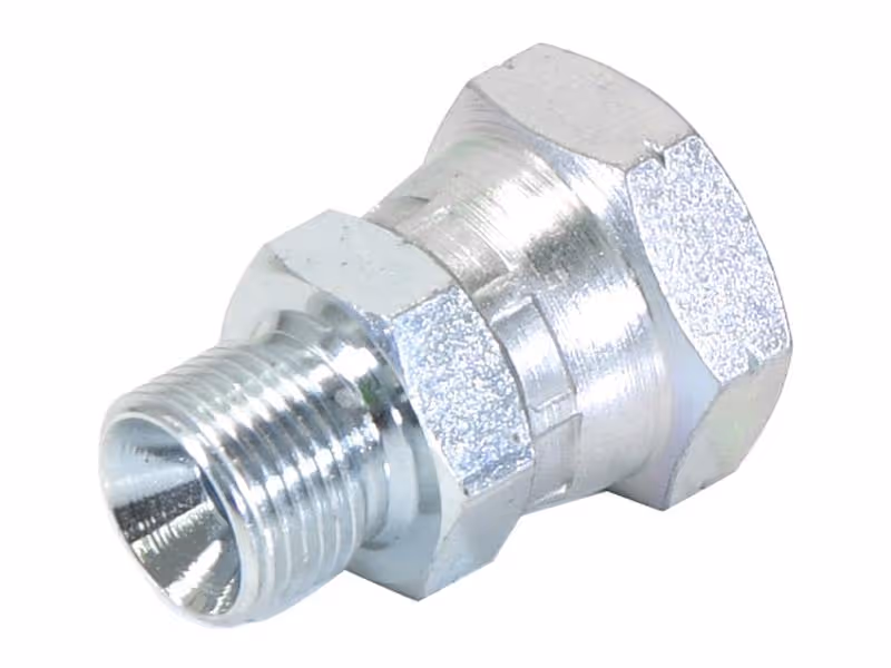 Adaptateur hydraulique 3/8'' BSP mâle x M20 x 1.50 Métriques Femelle pivotante