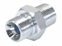 Adaptateur hydraulique 3/8'' BSP mâle x 3/8'' BSPT mâle