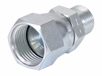 Adaptateur hydraulique 3/8'' BSP mâle x 7/8'' JIC Femelle pivotante