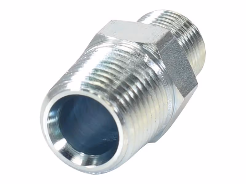 Adaptateur hydraulique 3/8'' NPTF mâle x 1/2'' NPTF mâle
