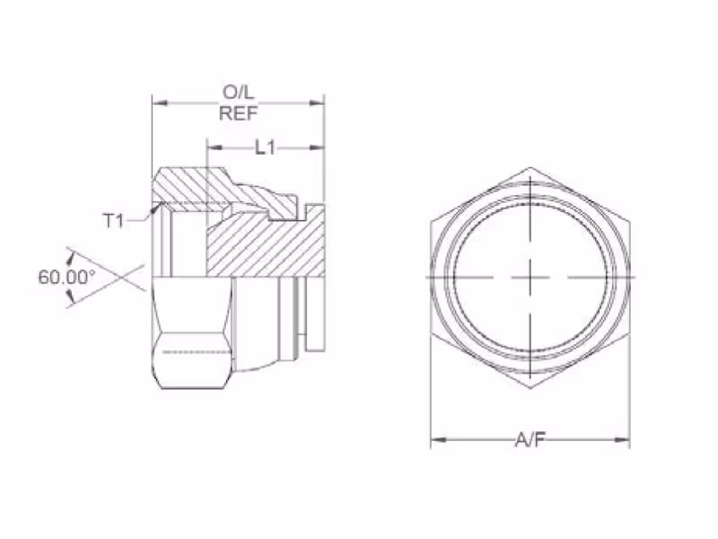 Adaptateur hydraulique 5/8'' BSP Swivel Blanking Cap
