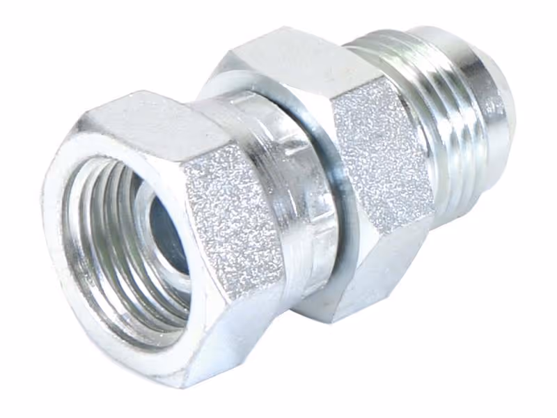 Adaptateur hydraulique 7/8'' JIC mâle x 1/2'' BSP Femelle pivotante