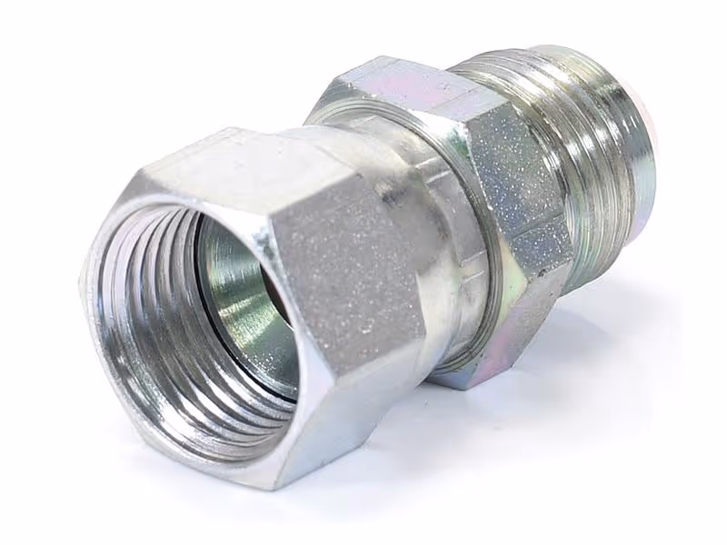 Adaptateur hydraulique 7/8'' JIC mâle x 7/8'' JIC Femelle pivotante