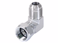 Adaptateur hydraulique 7/8'' JIC mâle x 7/8'' JIC Femelle pivotante 90° Coude compact
