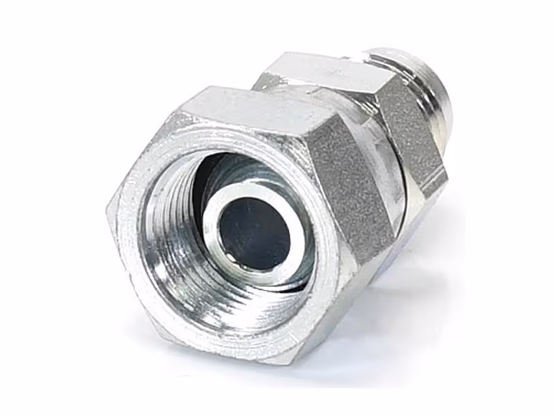Adaptateur hydraulique 9/16'' JIC mâle x 3/8'' BSP Femelle pivotante