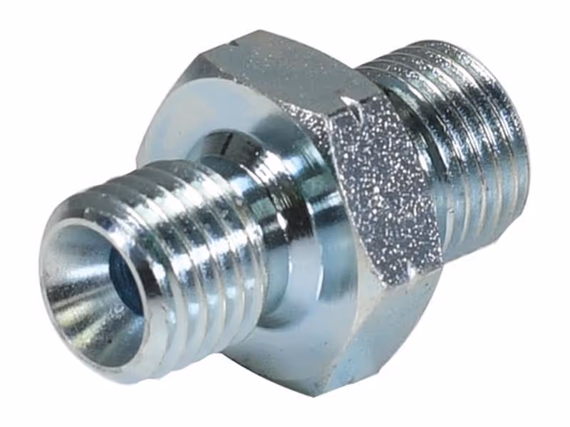 Adaptateur hydraulique M12 x 1.50 Côtes Métriques mâle x 1/4'' BSP mâle