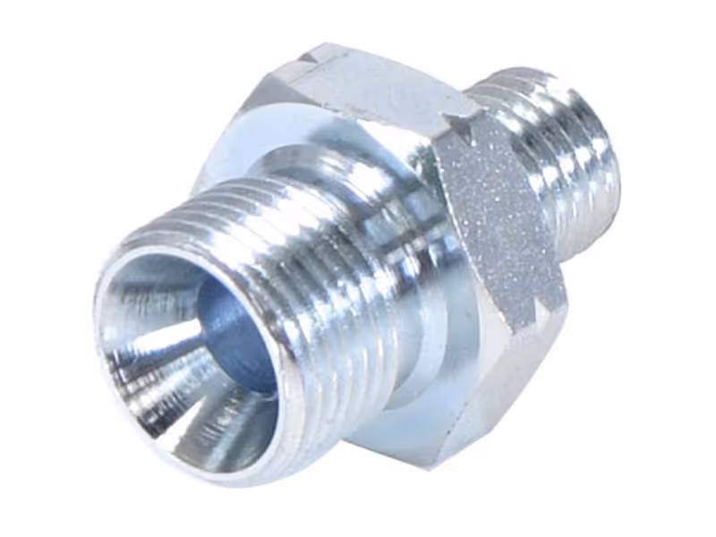Adaptateur hydraulique M12 x 1.50 Côtes Métriques mâle x 3/8'' BSP mâle