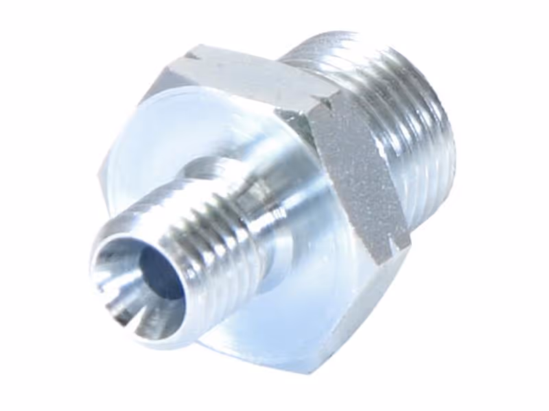 Adaptateur hydraulique M12 x 1.50 Côtes Métriques mâle x M18 x 1.50 Côtes Métriques mâle