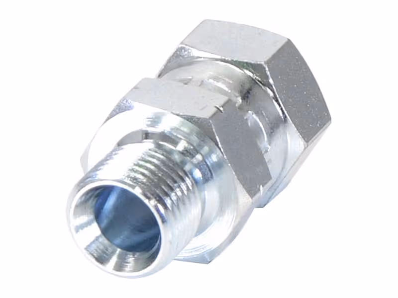 Adaptateur hydraulique M16 x 1.50 Côtes Métriques mâle x 3/8'' BSP Femelle pivotante