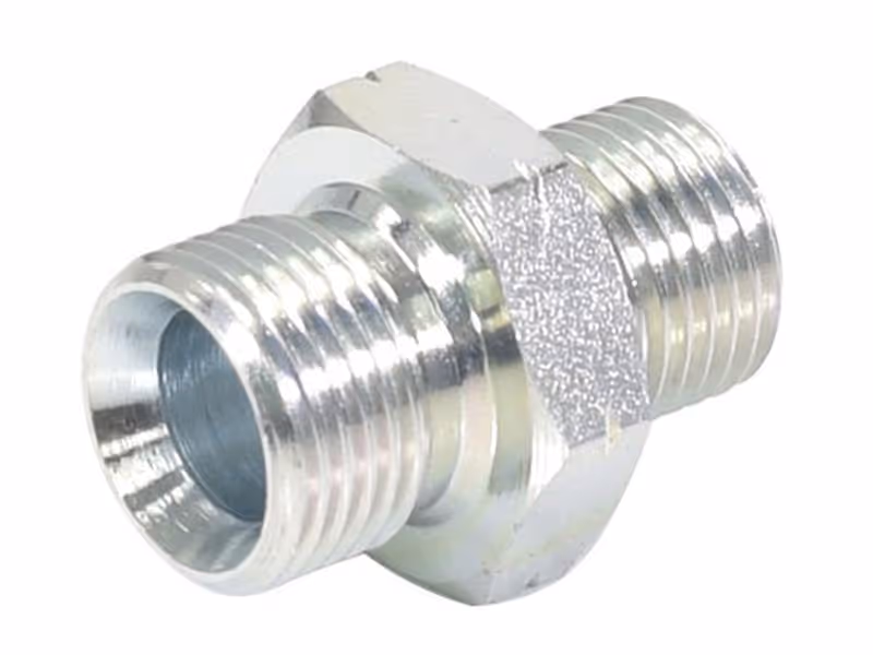 Adaptateur hydraulique M16 x 1.50 Côtes Métriques mâle x M18 x 1.50 Côtes Métriques mâle