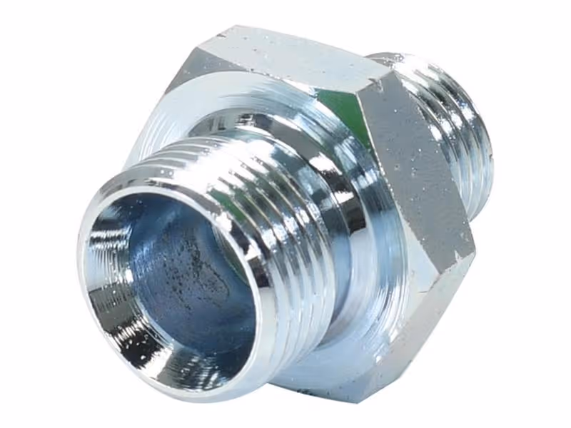 Adaptateur hydraulique M16 x 1.50 Côtes Métriques mâle x M20 x 1.50 Côtes Métriques mâle