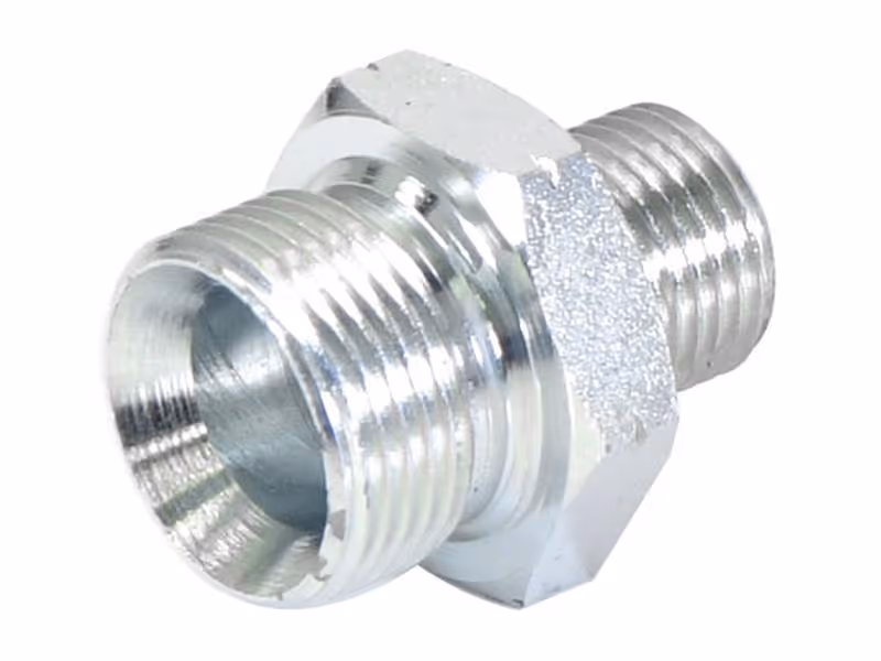 Adaptateur hydraulique M16 x 1.50 Côtes Métriques mâle x M22 x 1.50 Côtes Métriques mâle