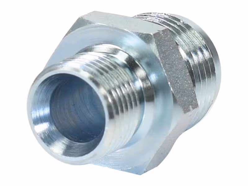 Adaptateur hydraulique M18 x 1.50 Côtes Métriques mâle x 7/8'' JIC mâle