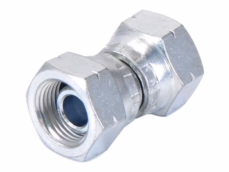 Adaptateur hydraulique M18 x 1.50 Métriques Femelle pivotante x M20 x 1.50 Métriques Femelle pivotante