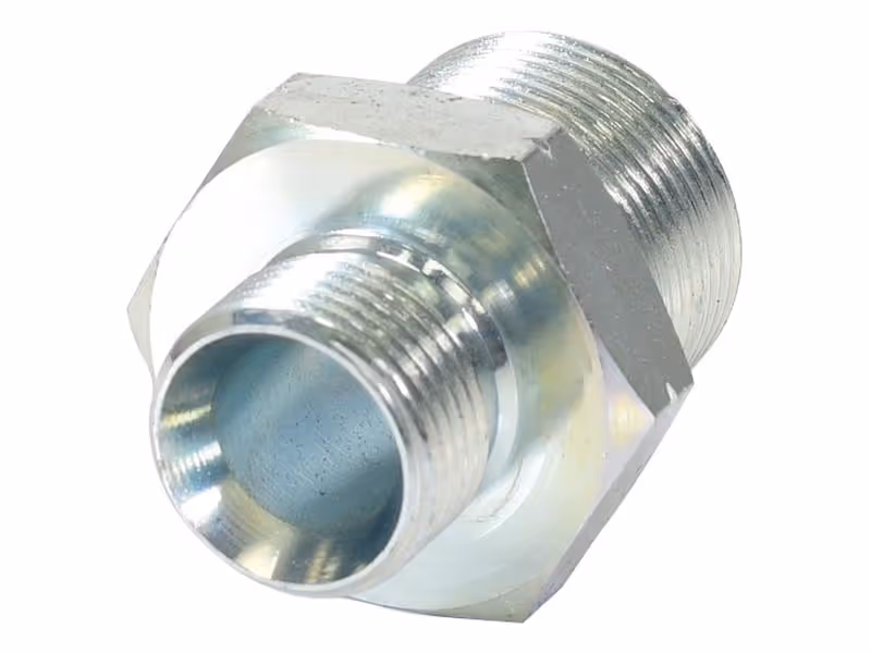 Adaptateur hydraulique M20 x 1.50 Côtes Métriques mâle x M26 x 1.50 Côtes Métriques mâle