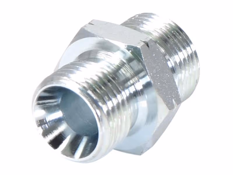 Adaptateur hydraulique M22 x 1.50 Côtes Métriques mâle x 1/2'' BSP mâle