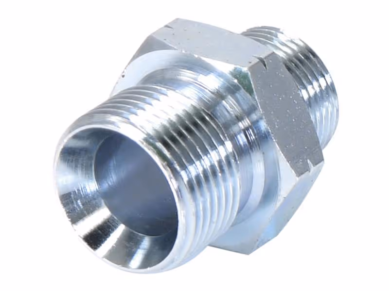 Adaptateur hydraulique M22 x 1.50 Côtes Métriques mâle x 3/4'' BSP mâle