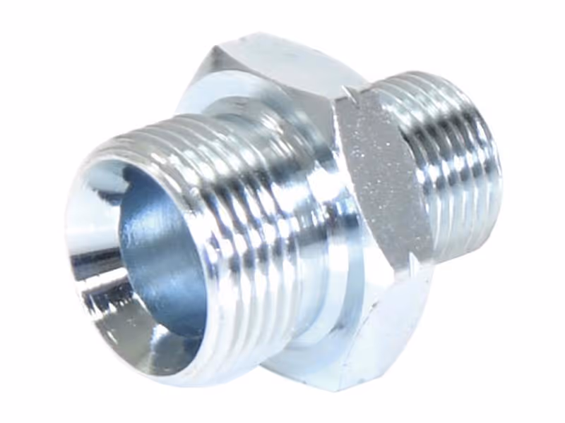 Adaptateur hydraulique M22 x 1.50 Côtes Métriques mâle x 3/8'' BSP mâle