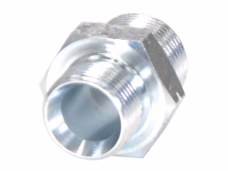 Adaptateur hydraulique M22 x 1.50 Côtes Métriques mâle x M24 x 1.50 Côtes Métriques mâle